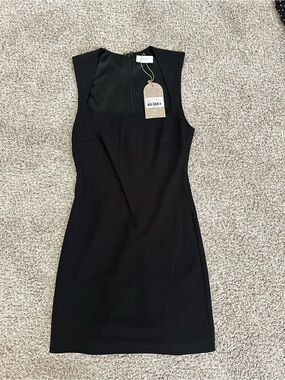 knee length dresses for ladies Gretchen Suiting Mini Dress / Grey | Meshki main image 0